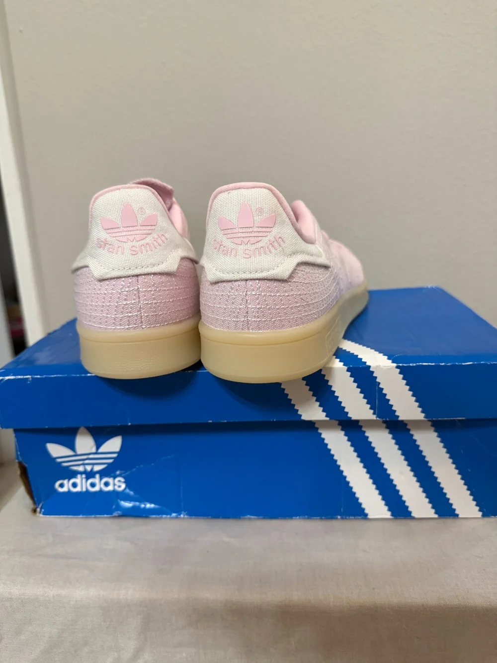 Adidas Stan Smith W Primeblue Pink Sneakers Womens Size 10